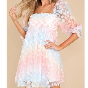 Red Dress Boutique Beautiful Gaze Rainbow Floral Dress - LARGE / Rainbow